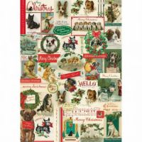 Vintage Christmas Dogs Wrapping Paper!