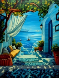 Mediterranean blue