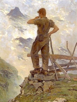 Solve Auguste Baud-Bovy (Swiss, 1848–1899), Lioba! Bernese Oberland ...