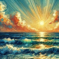 Sunrise  (resizable 9 to 600 pieces)