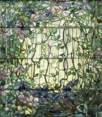 Stained Glass with Clematis - Vitr&aacute;že s klematisem -  1900