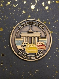 Gedenkmünze 20 Jahre Mauerfall mit Wechselbild / Münze / 2009 in