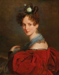 Franz Schrotzberg - Portrait of a lady with Transylvanian jewellery