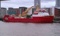 Research vessel in Liverpool