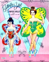 Themes Vintage illustrations/pictures - Butterfly Ballet Paper Dolls