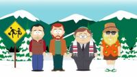 South Park Adult Boys on Bus Stop