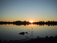 clinton lake sunset