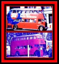 ==WEEKLY THEME==ALL THINGS RED== ==2 RED BUSES==