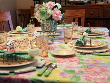 Tablescape in Pastels
