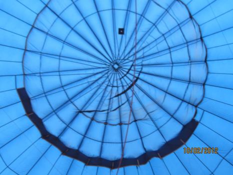 Inside hot air balloon