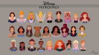 disney_heroines_collection_by_mariooscargabriele-d8047vj