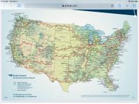 Trains Routes in the USA