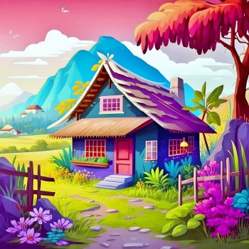 Solve Island Hut, resizable 9 to 483 pieces jigsaw puzzle online with ...