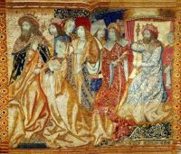 Scene at a Royal court, ca.  1490