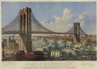 Currier and Ives / Happy Birthday Brooklyn Bridge!