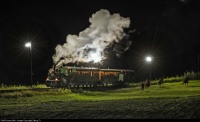 How about a little "theater" with your train-watching?!  Would you call this, "Steam and a show"?!