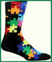 Jigsaw  Puzzle Sock  II . . . Small puzzle for Ardy!!