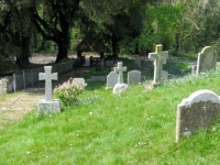 Churchyard with Headstones