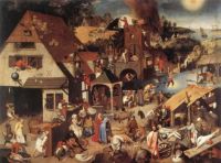 Pieter Breughel the Younger, Flemish Proverbs 1595