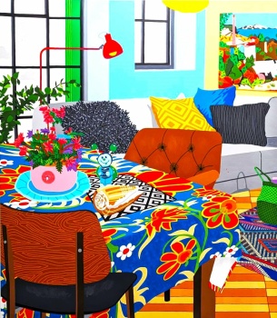 Solve Pretty Living Dining jigsaw puzzle online with 340 pieces