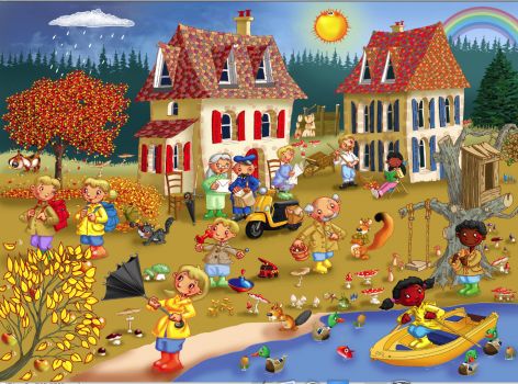 Solve Four Seasons: Autumn jigsaw puzzle online with 391 pieces
