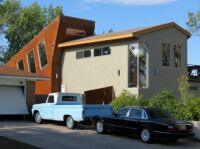 Interesting sloped-ceiling house, ABQ, NM