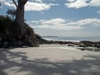 On Bruny Island, Tasmania, at Resolution Creek, where Captain Cook obtained fresh water