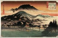 Evening Bell at Mii Temple (Mii no bansho), from the series Eight Views of Omi Province   Utagawa Hiroshige