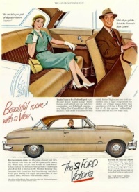 1951 Ford Victoria Advertisement magazine