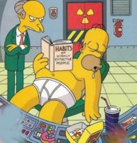 Homer hard at work