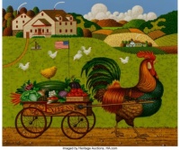 Rooster Express by Charles Wysocki (1900-1999)