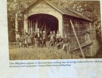 Construction of the Hyde Hall Covered Bridge