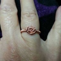 copper rose ring