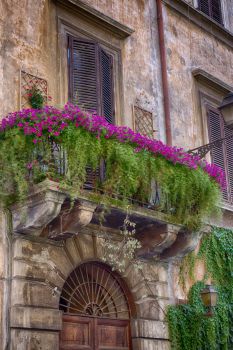 Balcony in Rome, Italy