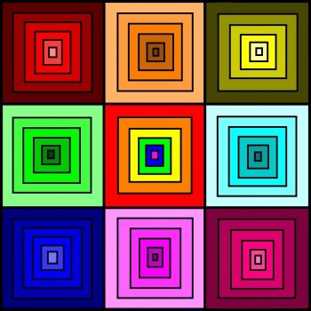 Shaded Squares - Medium