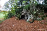 The entrance to King Arthur's Cave.