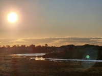 Clear sunset