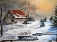 Winter Barn - Strodt