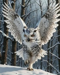 My husband found this Snowy Owl on-line
