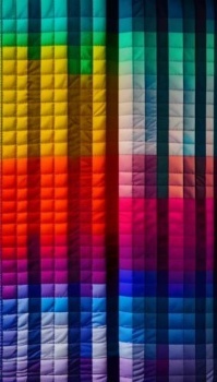 Colourful quilt