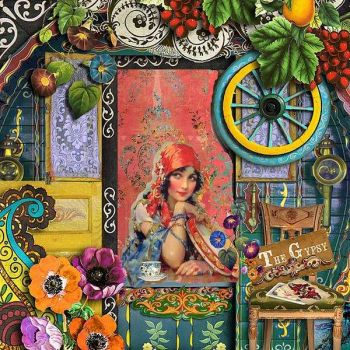 Solve Gypsy Art jigsaw puzzle online with 100 pieces