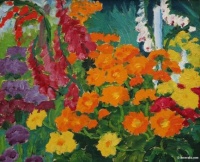 Flower Garden-Emil Nolde 1919