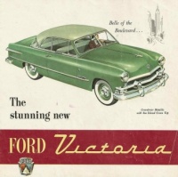 1951 Ford Victoria Advertisement Green 1