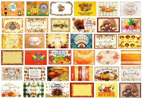 THANKSGIVING PLACEMATS