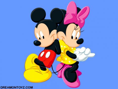 Solve mickey+minnie+mouse1024x768-4 jigsaw puzzle online with 88 pieces