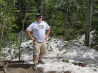 Summer snow on the continental divide