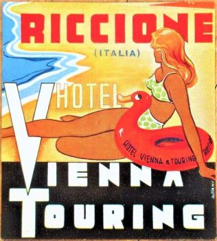 Themes Vintage Travel Poster - Vienna Touring Riccione