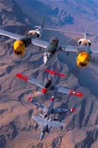 P-38, P-51, F-86 and F-15.
