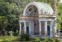 In the gardens of Villa Giulia of Palermo, located in the Italian Region of Sicilia.