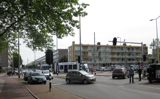 street chaos in The Hague caused by power outage
